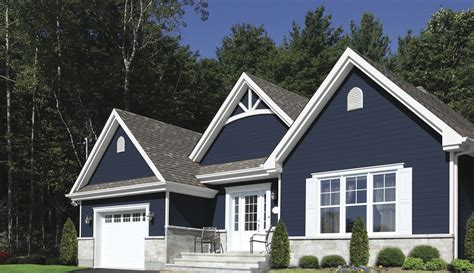 dark blue house siding.